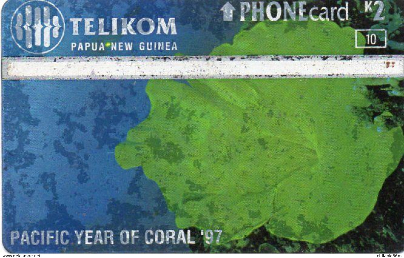 PAPUA NEW GUINEA - L&G - PNG-89 - GREEN CORAL - 706A - Papoea-Nieuw-Guinea