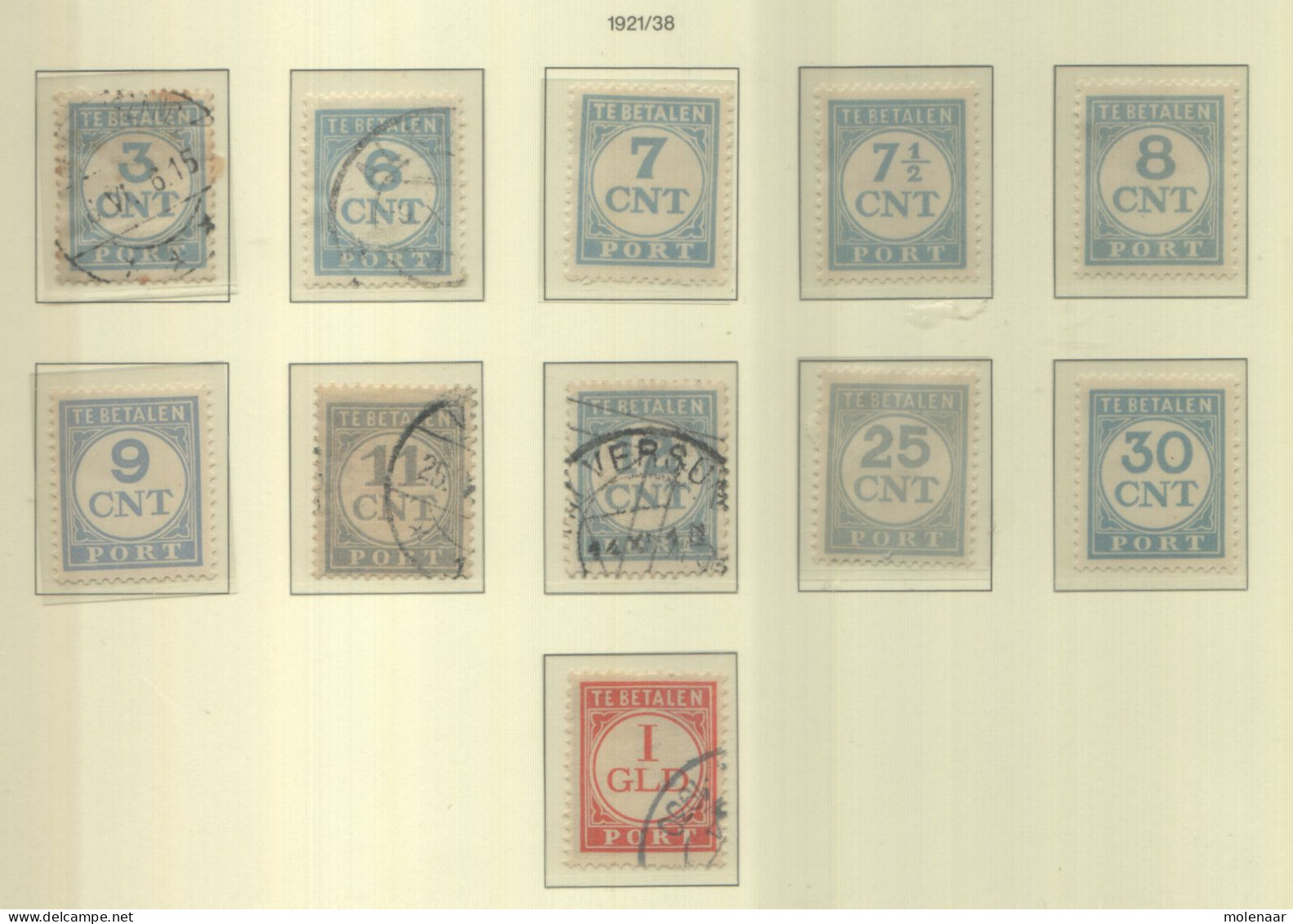 Nederland > Strafportzegels 69-79 Ongebruikt/gebruikt (12192) - Postage Due