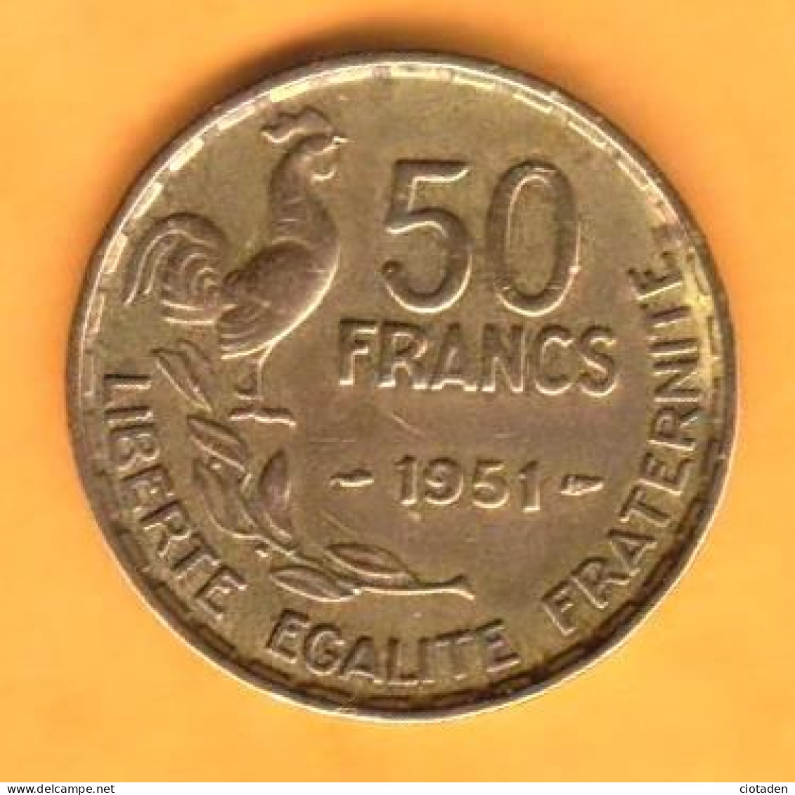 1951 - FRANCE - 50 Francs Guiraud - 50 Francs