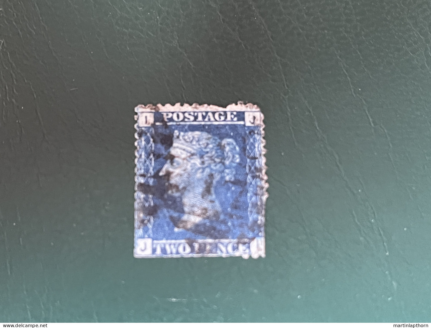 Queen Victoria 1858-79 Two Pence Blue Plate 12 Used - Used Stamps