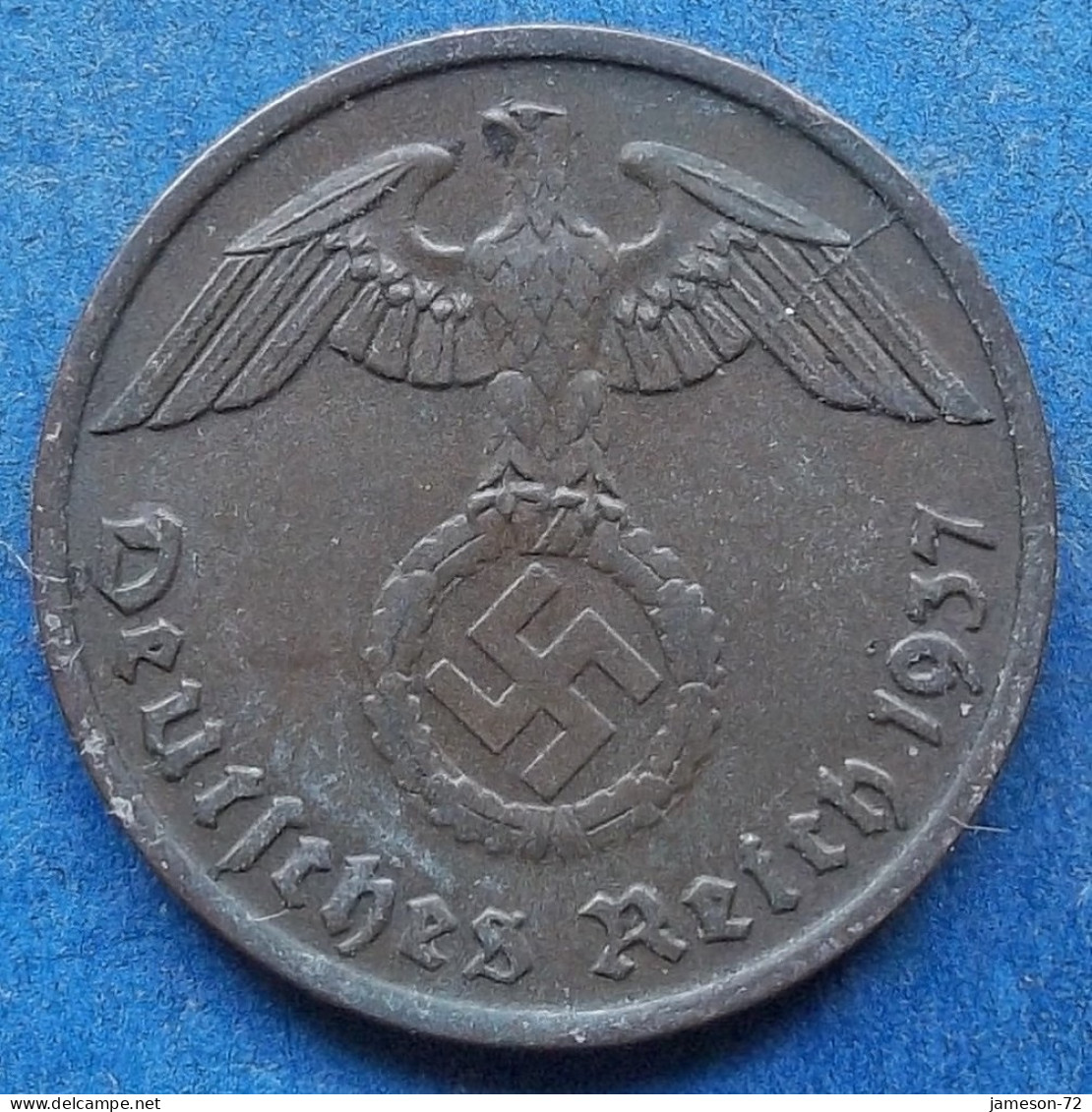GERMANY - 2 Reichspfennig 1937 D KM# 90 III Reich (1933-1945) - Edelweiss Coins - 2 Reichspfennig