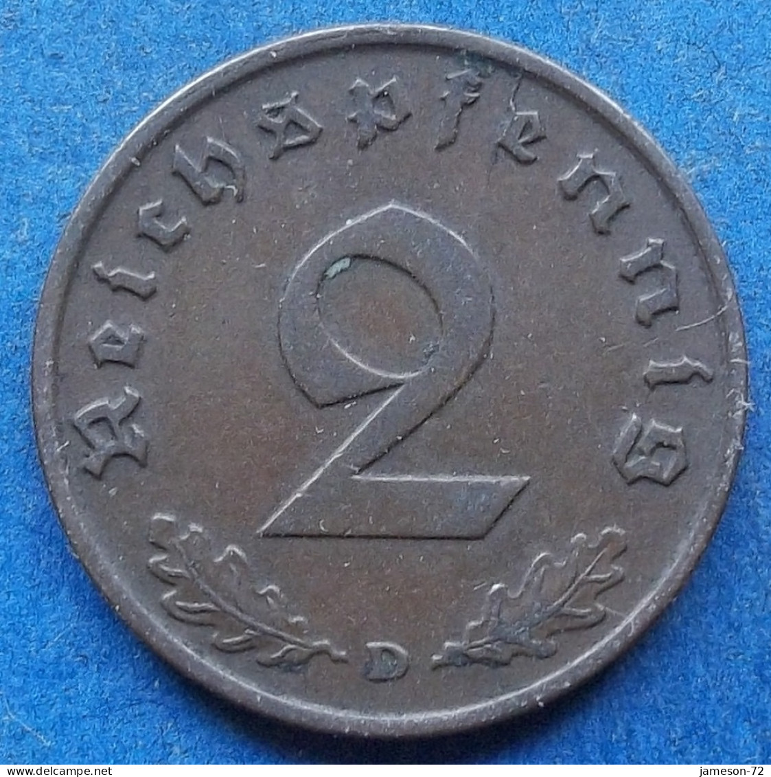 GERMANY - 2 Reichspfennig 1937 D KM# 90 III Reich (1933-1945) - Edelweiss Coins - 2 Reichspfennig