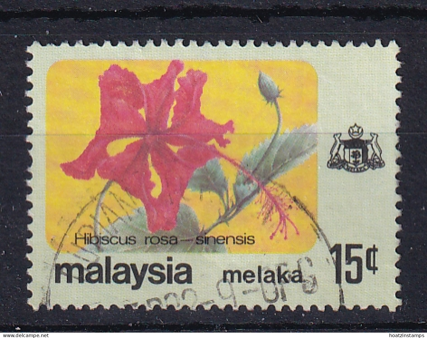 Malaya - Malacca: 1979   Flowers   SG86    15c  [with Wmk]   Used - Malacca