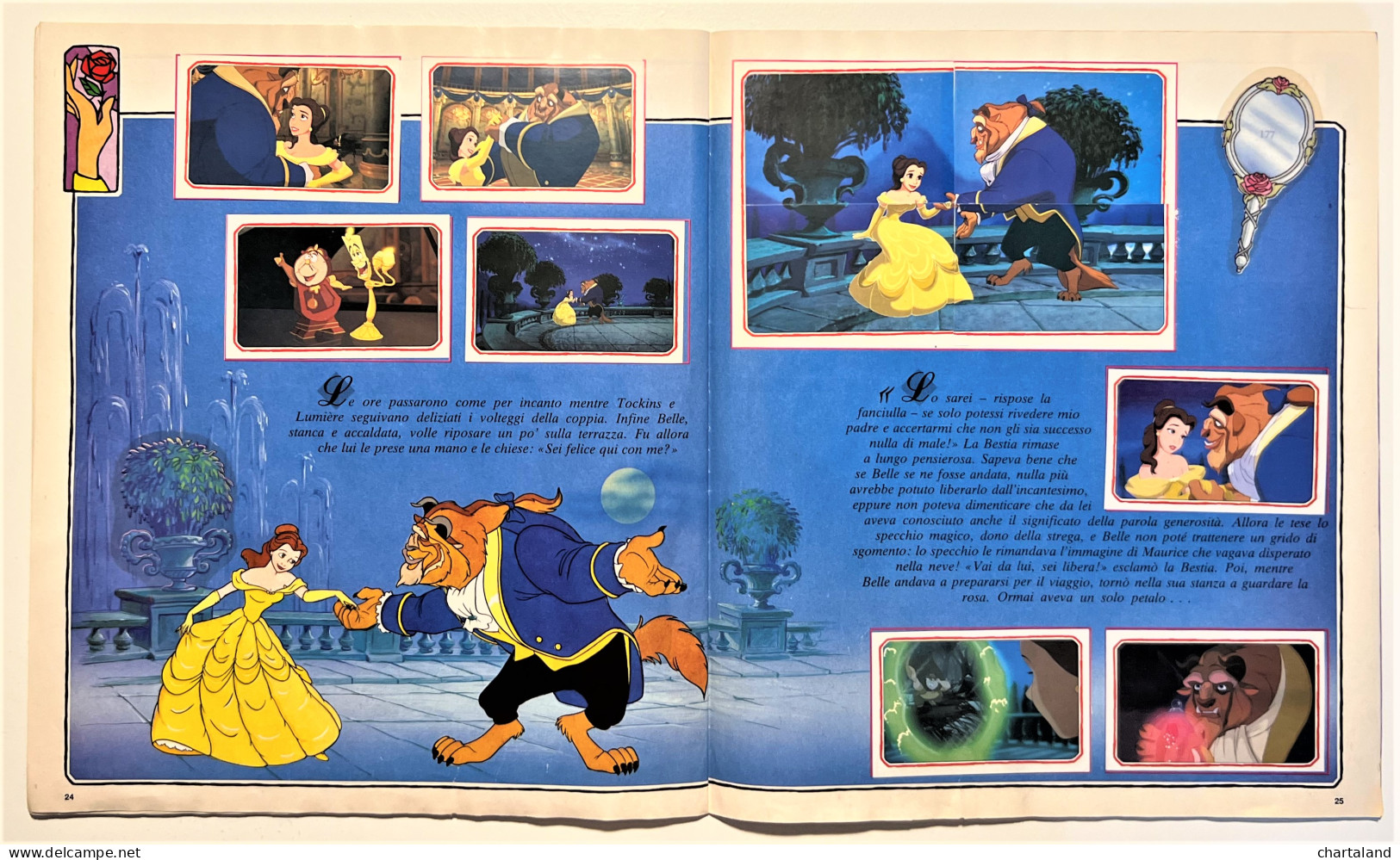 Album Figurine Panini Disney - La Bella E Bestia - Ed. 1992 - Autres & Non Classés