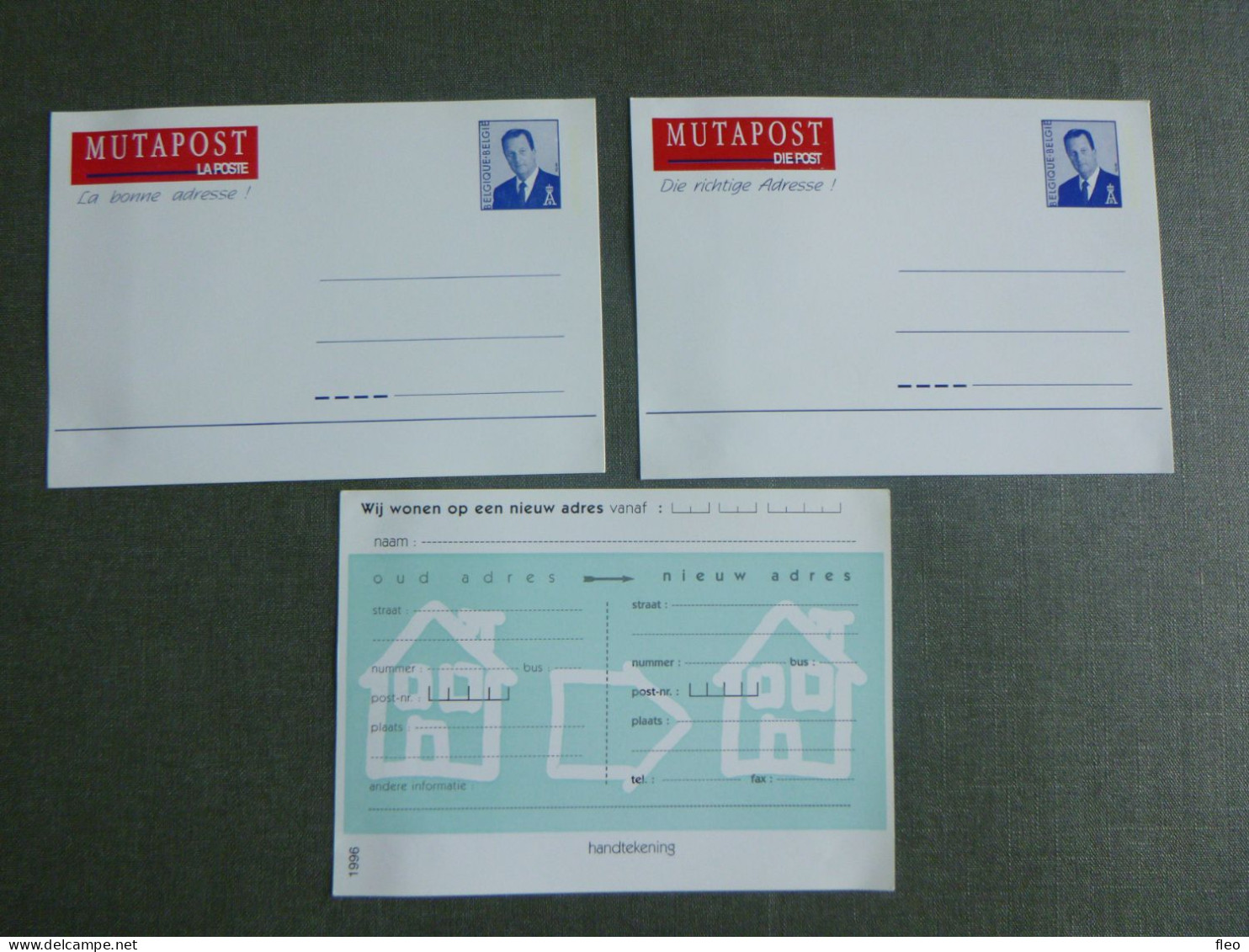 1997 3 X Cartes Postale** In The 3 Belgian Languages  : MUTAPOST Adreswijziging - Addr. Chang.