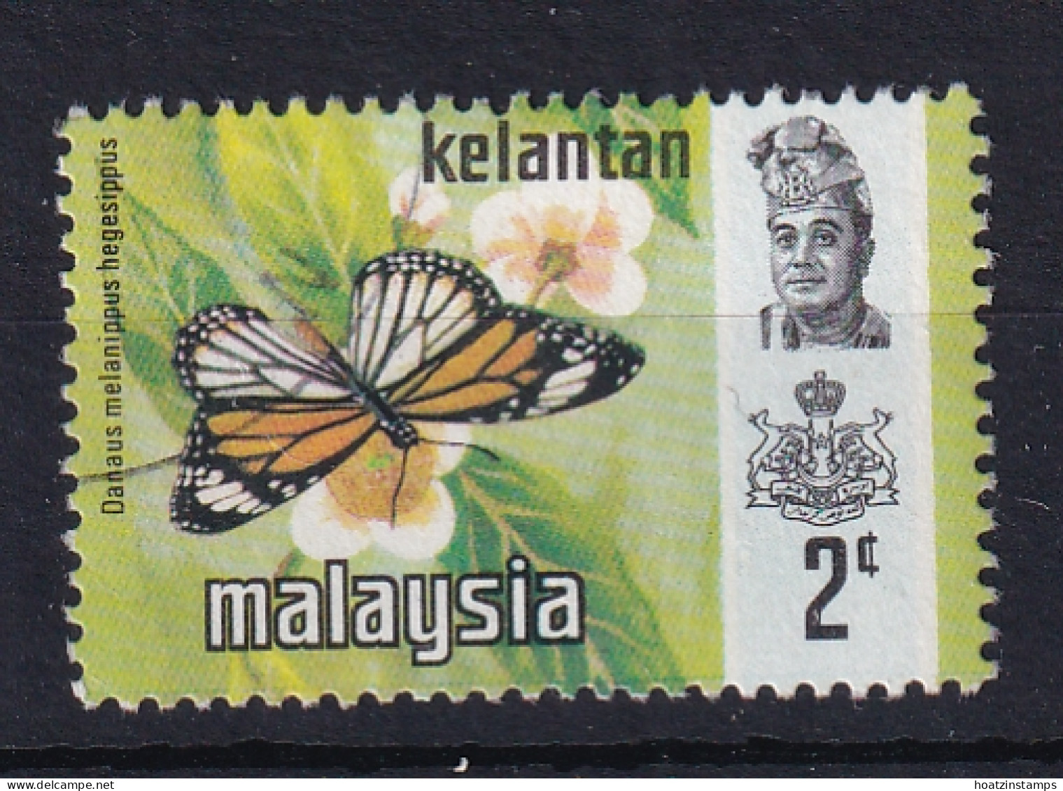 Malaya - Kelantan: 1971/78   Butterflies    SG113    2c    [Litho]   Used - Kelantan