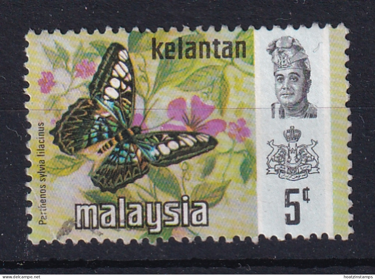 Malaya - Kelantan: 1971/78   Butterflies    SG114    5c    [Litho]   Used - Kelantan