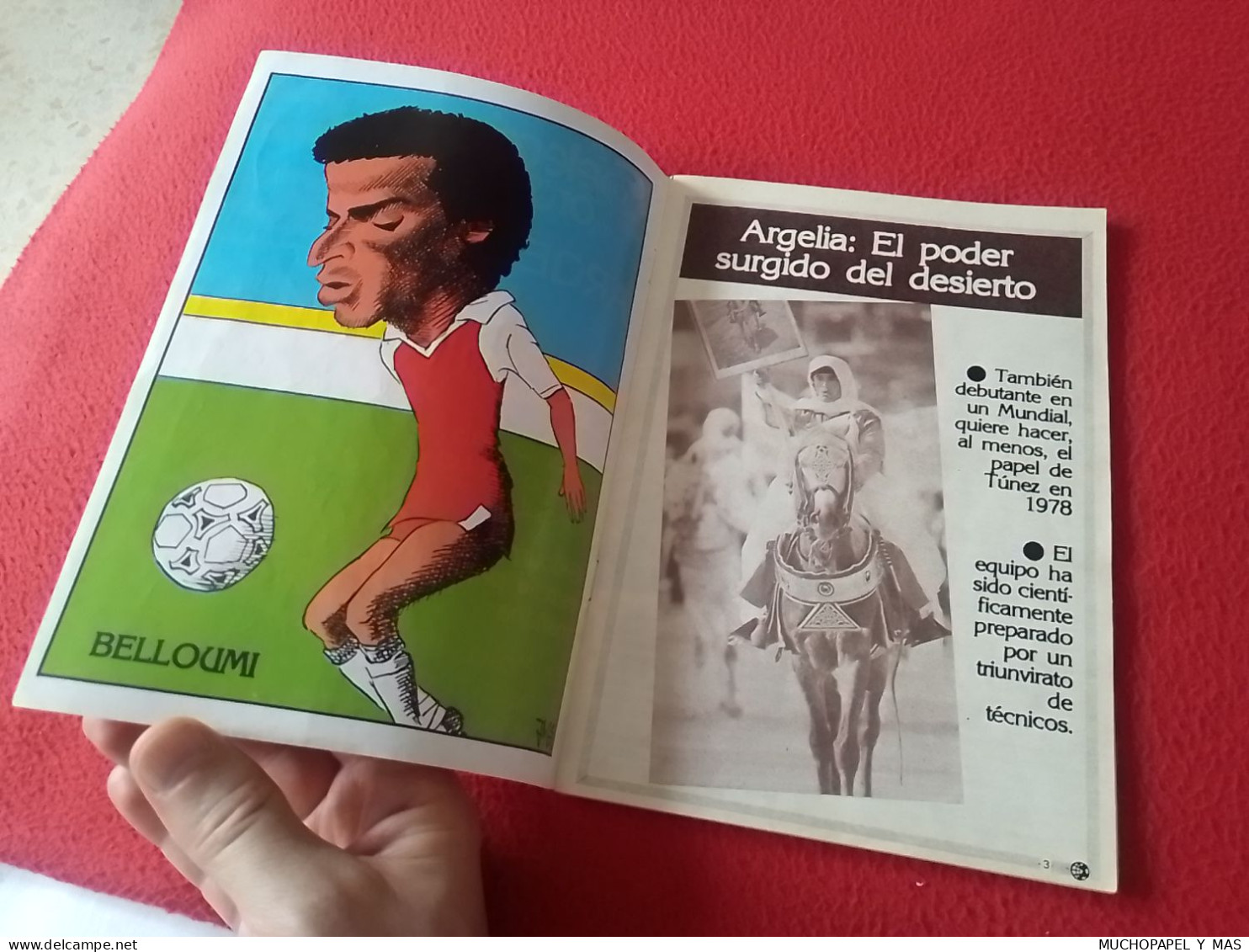 ANTIGUA REVISTA MAGAZINE FÚTBOL 24 SELECCIONES DE ORO ESPAÑA 82 Nº 22 ARGELIA BELLOUMI...ETC ALGERIA ALGÉRIE 1982 SOCCER - [4] Themes