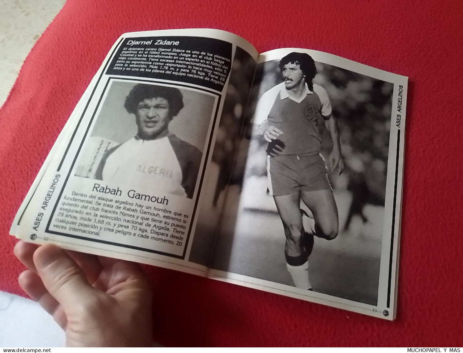 ANTIGUA REVISTA MAGAZINE FÚTBOL 24 SELECCIONES DE ORO ESPAÑA 82 Nº 22 ARGELIA BELLOUMI...ETC ALGERIA ALGÉRIE 1982 SOCCER