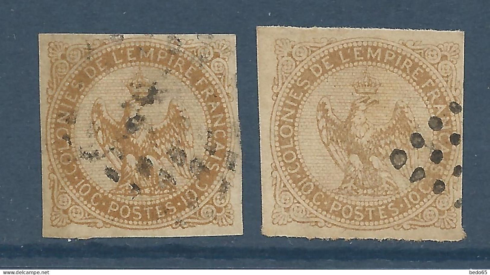 AIGLE N° 3 Bistre-jaune Et Brun- Jaune OBL  / Used - Eagle And Crown