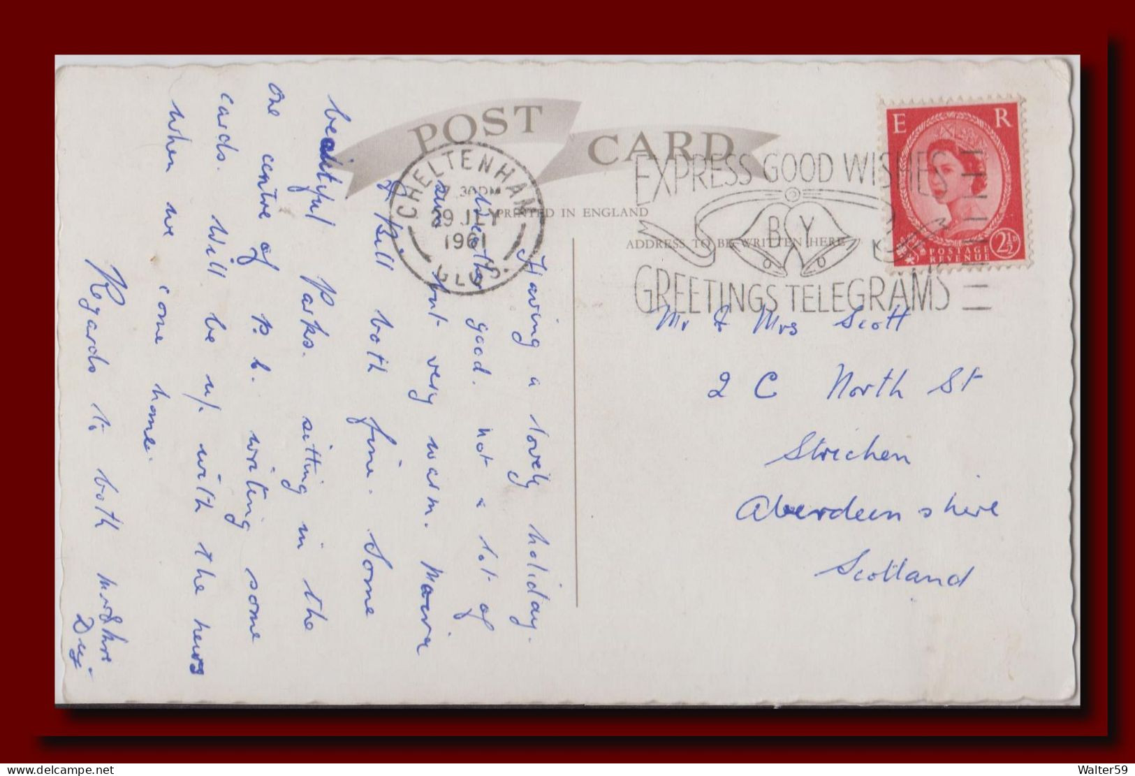 1961 UK Great Britain Postcard Multiview Cheltenham Sent To Scotland 2scans - Cheltenham