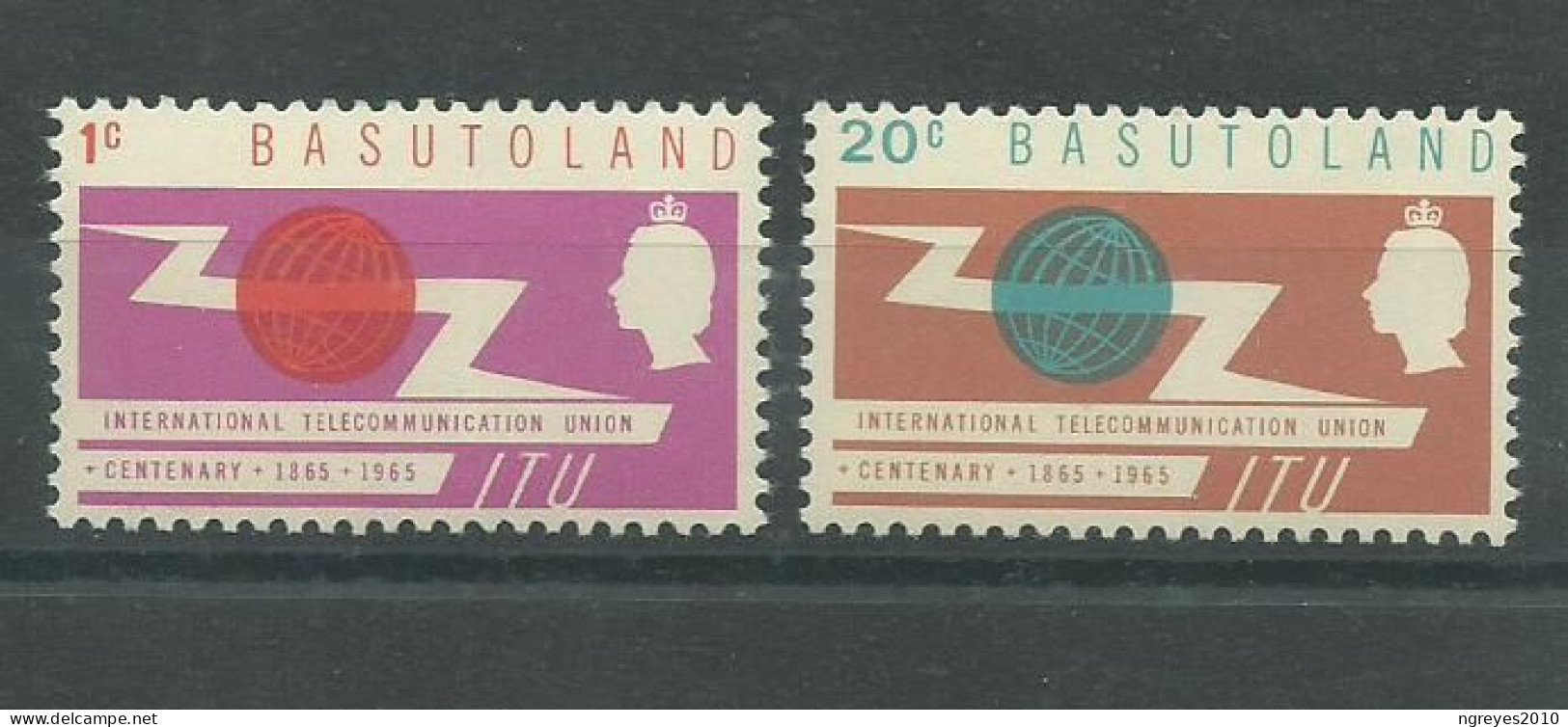 230044600  BASUTOLAND  YVERT  Nº95/96  **/MNH - 1965-1966 Self Government