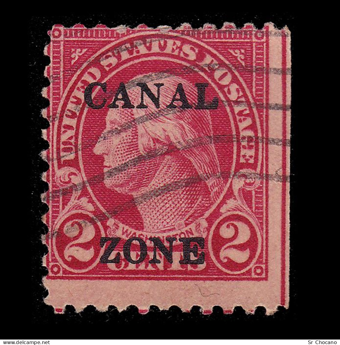 CANAL ZONE.1925-6. ”A“  Sharp Pointed Tops.2c.SCOTT 84.USED - Canal Zone