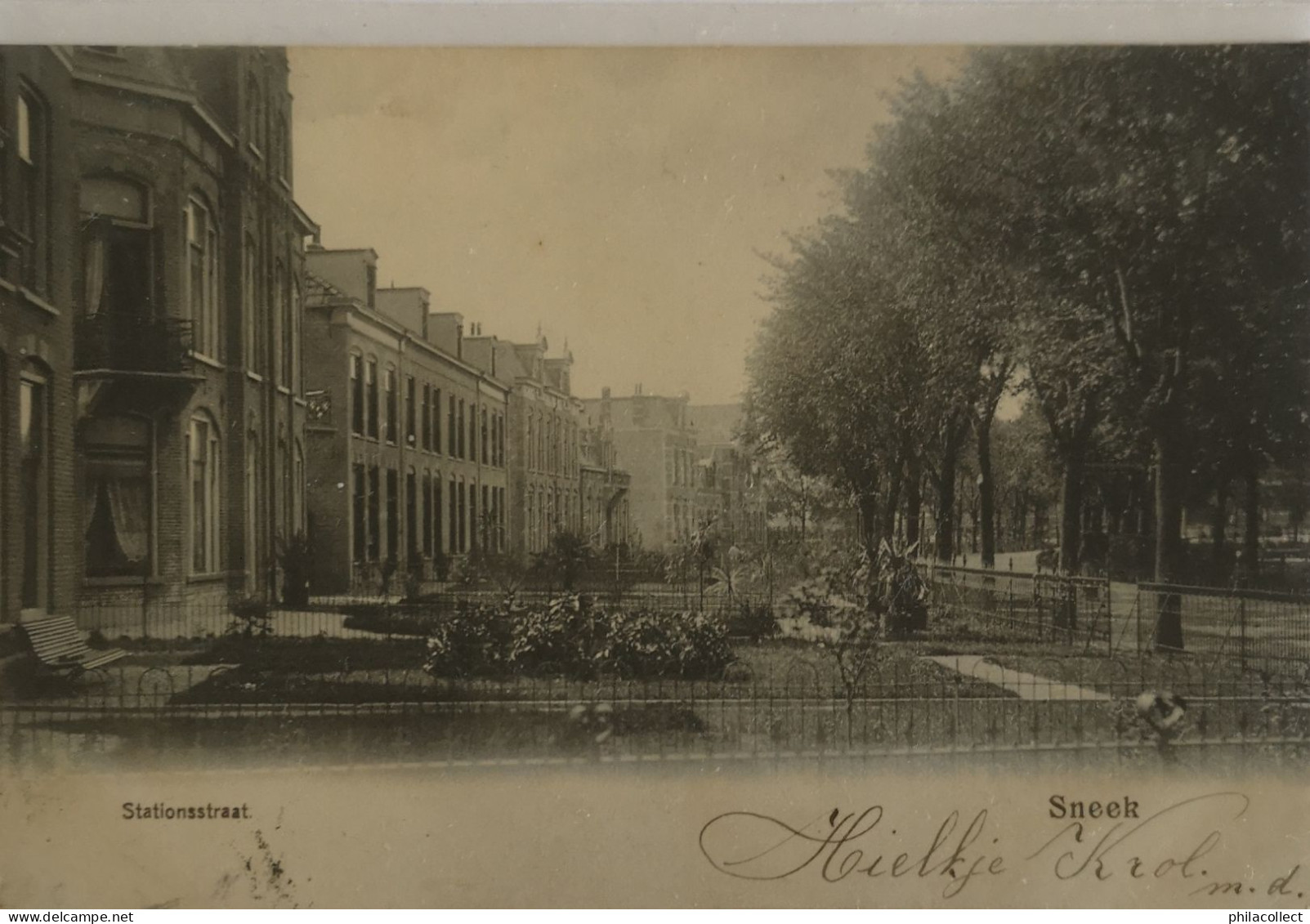 Sneek // Stationsstraat 1905 - Sneek