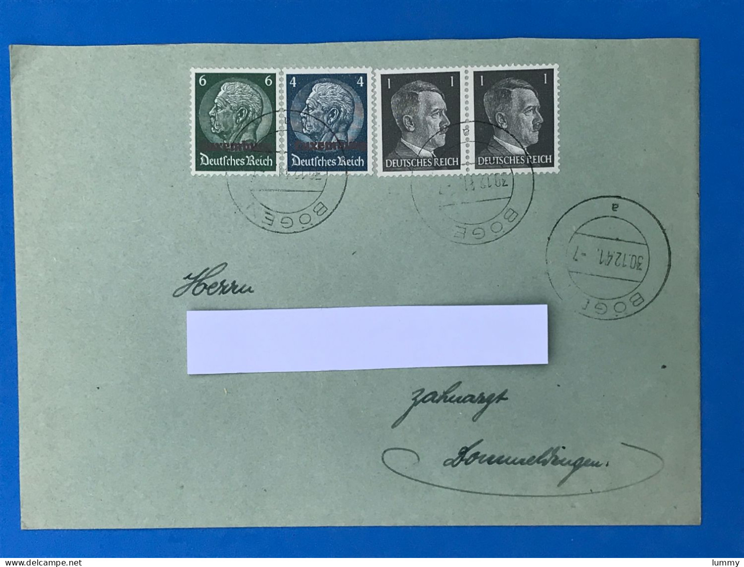 Luxembourg - Enveloppe - Deutsches Reich - 30.12.41 -  Luxemburg Wk2 Ww2 Besatzung Militaria - 1940-1944 Duitse Bezetting