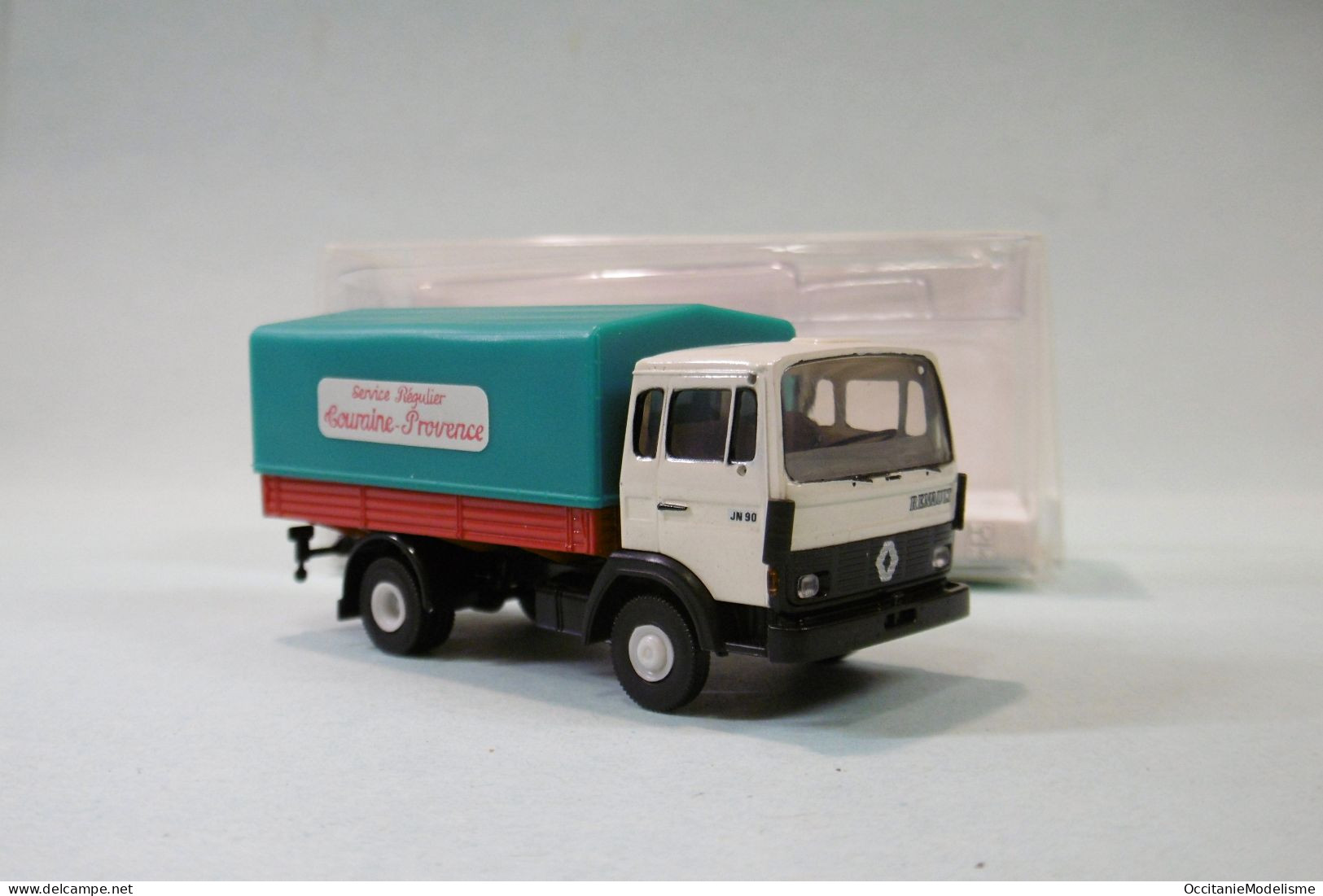 Brekina - CAMION RENAULT JN90 Service Régulier Touraine Provence Réf. 3643 Neuf NBO HO 1/87 - Véhicules Routiers