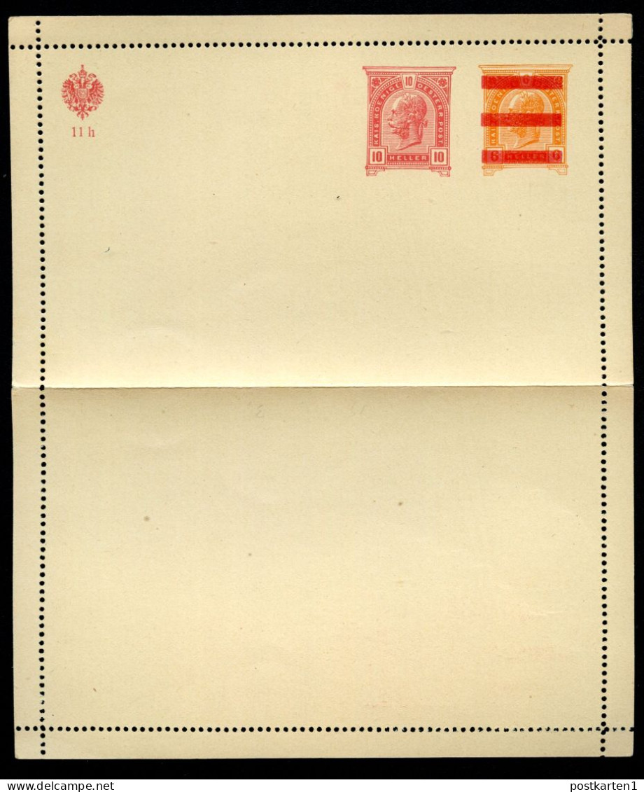 Kartenbrief K46 Gez.L11 Postrisch 1907 Kat.5,00€ - Cartas-Letras
