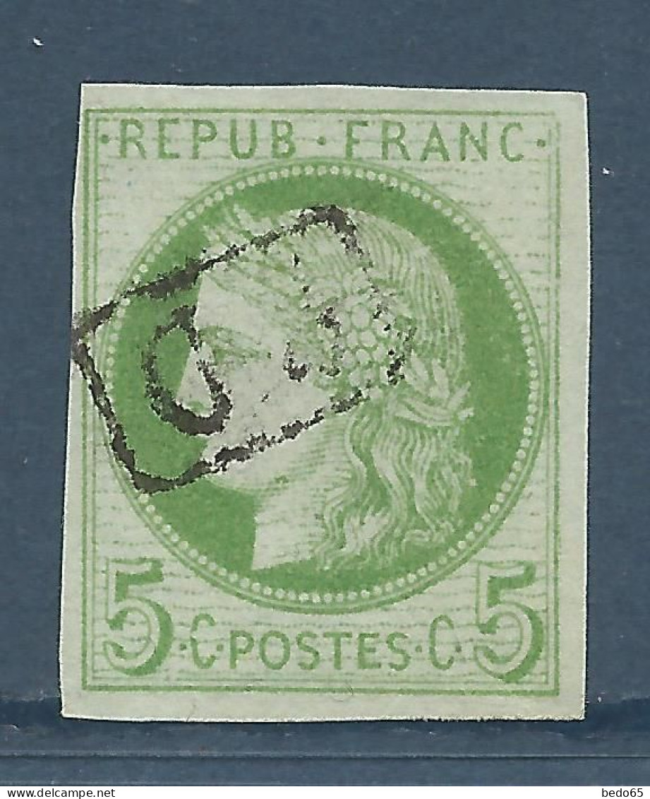 CERES N° 17 Vert-jaune OBL PD Dans Un Rectangle Réunion / Used - Cérès