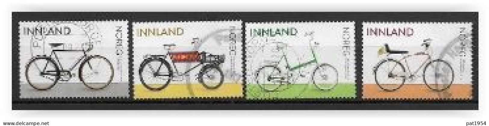 Norvège 2019 N°1941/1944 Oblitérés Bicyclettes - Gebruikt