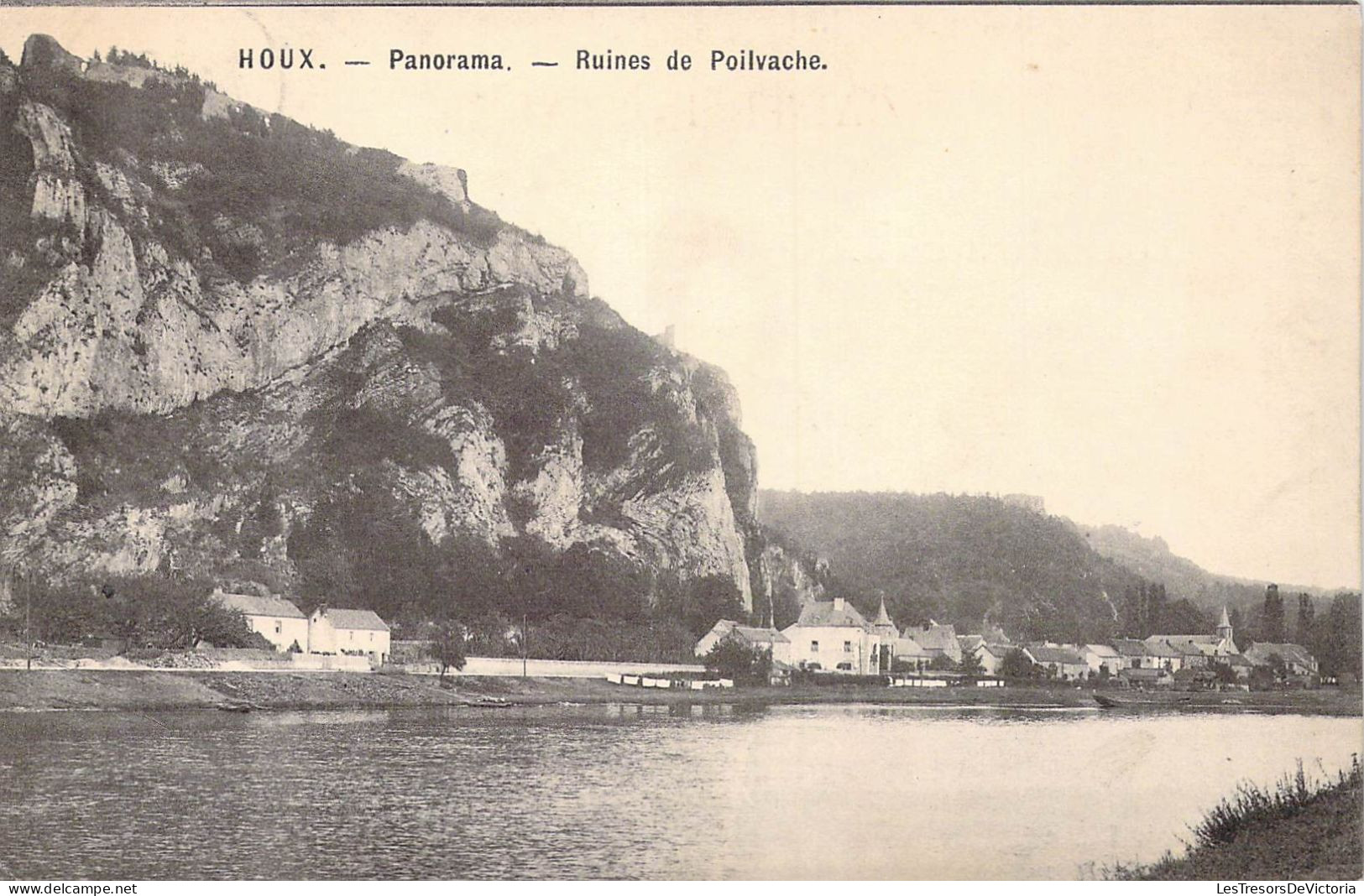 BELGIQUE - Houx - Panorama - Ruines De Poilvache - Carte Postale Ancienne - Yvoir