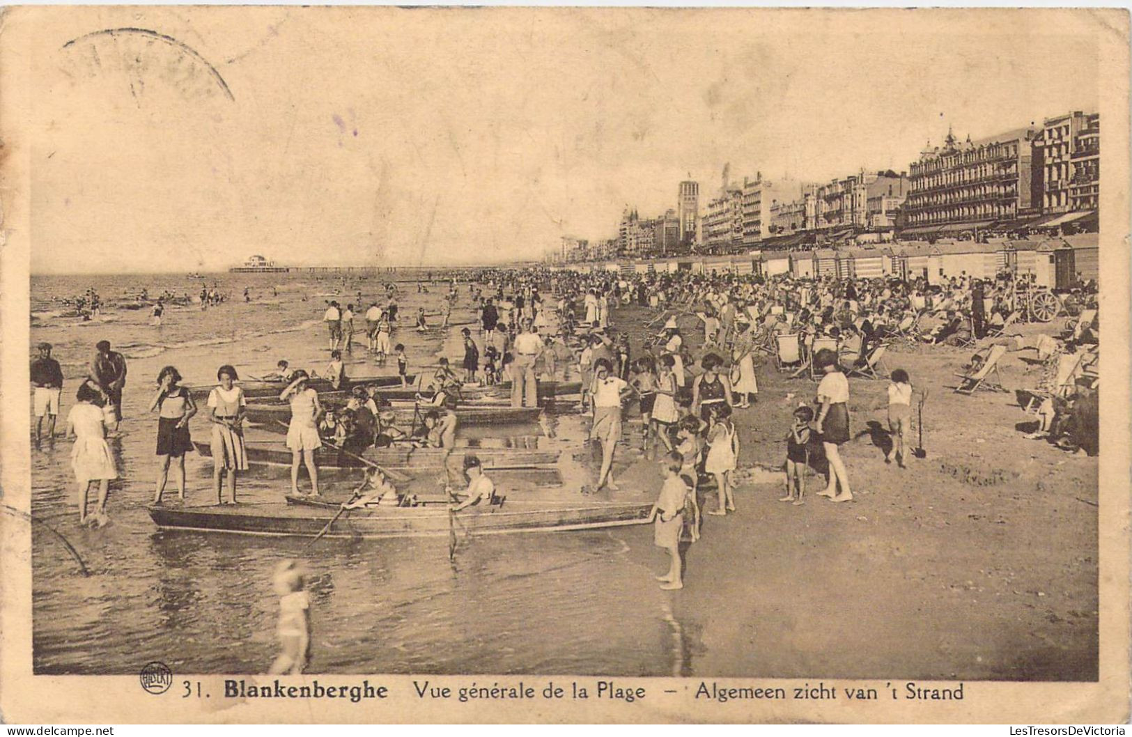 BELGIQUE - Blankenberge - Vue Générale De La Plage - Carte Postale Ancienne - Blankenberge