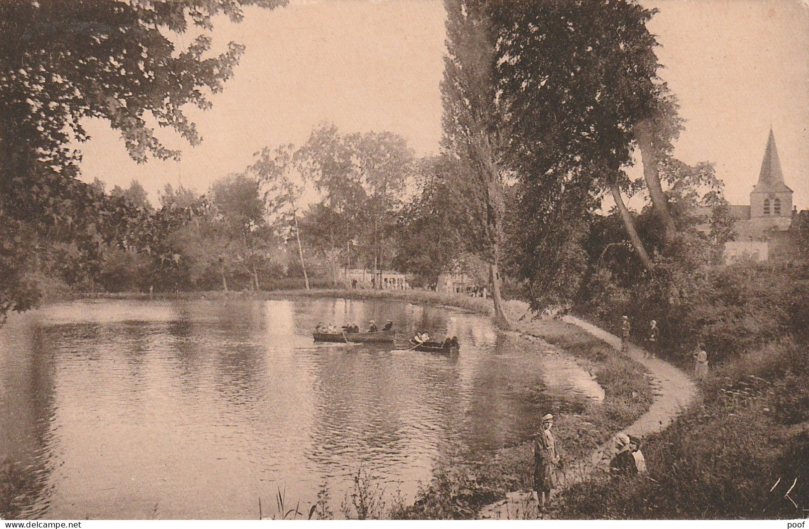 Dilbeek : Laiterie Ste-Aléne  / Vue Sur L'étang Et Le Village - Dilbeek