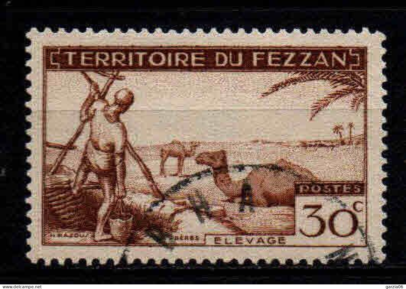 Fezzan  - 1951 -  Elevage -  N° 56 - Oblit - Used - Oblitérés