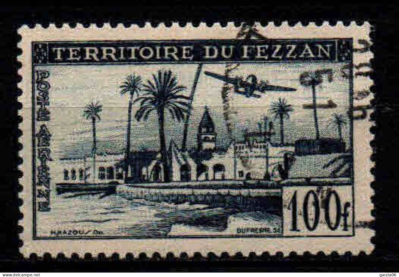 Fezzan  - 1951 -  Oasis De Brak -  PA N° 6 - Oblit - Used - Oblitérés