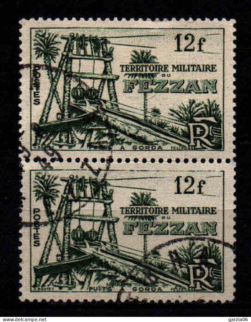 Fezzan  - 1949 -  Puits à Gorda -   N° 49 X2  - Oblit - Used - Used Stamps