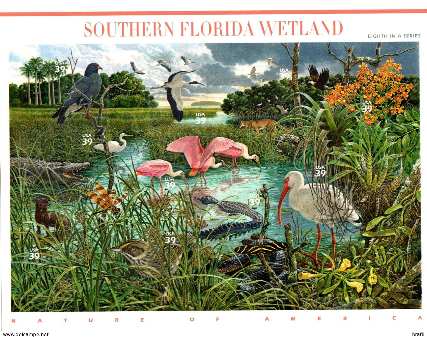 2006 U.S.A., Natura D'America Paludi Della Florida 8° Serie. Minifoglio Nuovo (**) - Ganze Bögen