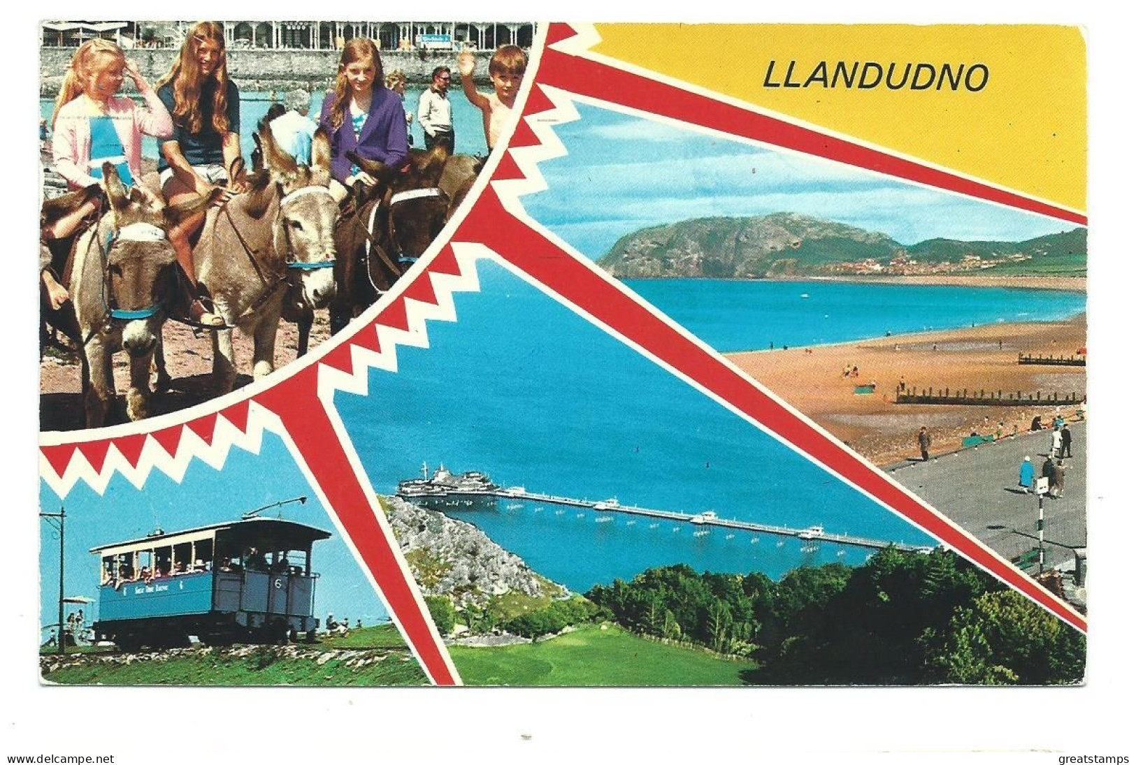 Conwy Wales  Postcard Llandudno Vintage Multiview Early 80s Posted - Gwynedd