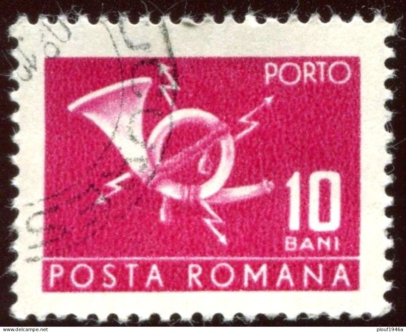 Pays : 410 (Roumanie : République Socialiste)  Yvert Et Tellier N° : Tx   129 Droit (o) / Michel P 109 B - Postage Due