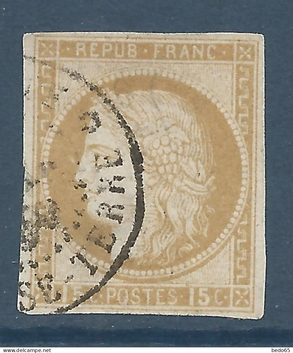 CERES N° 19 CACHET BASSE TERRE Aminci / Used - Cérès