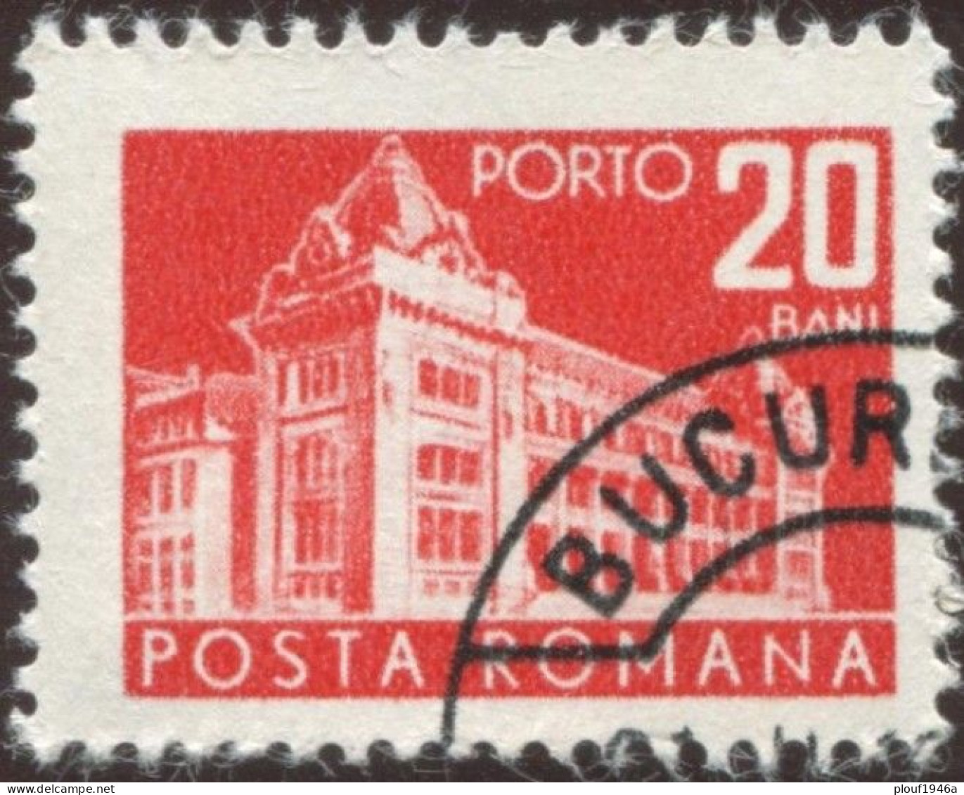 Pays : 410 (Roumanie : République Socialiste)  Yvert Et Tellier N° : Tx   130 Gauche (o) / Michel P 110 A - Postage Due