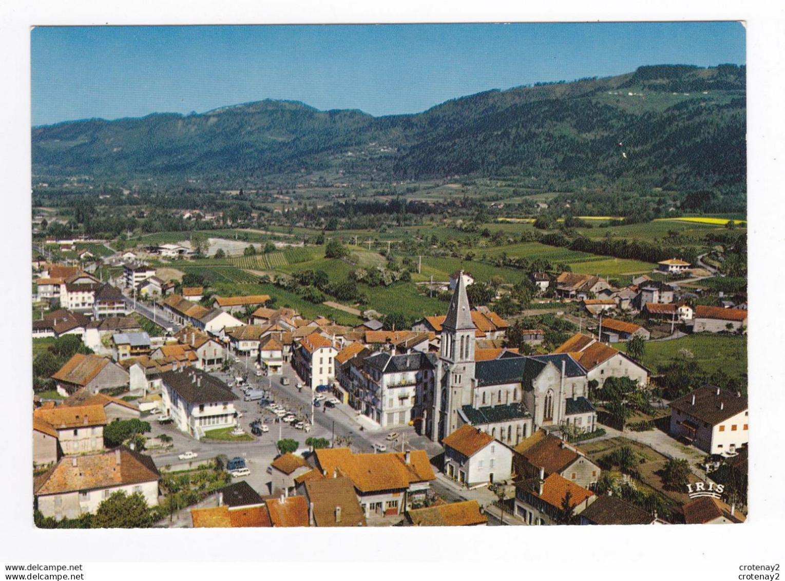 74 BONS En CHABLAIS Vers Saint Cergues N°2297 Vue Aérienne Du Village Et Panorama Sur Les Voirons - Saint-Cergues