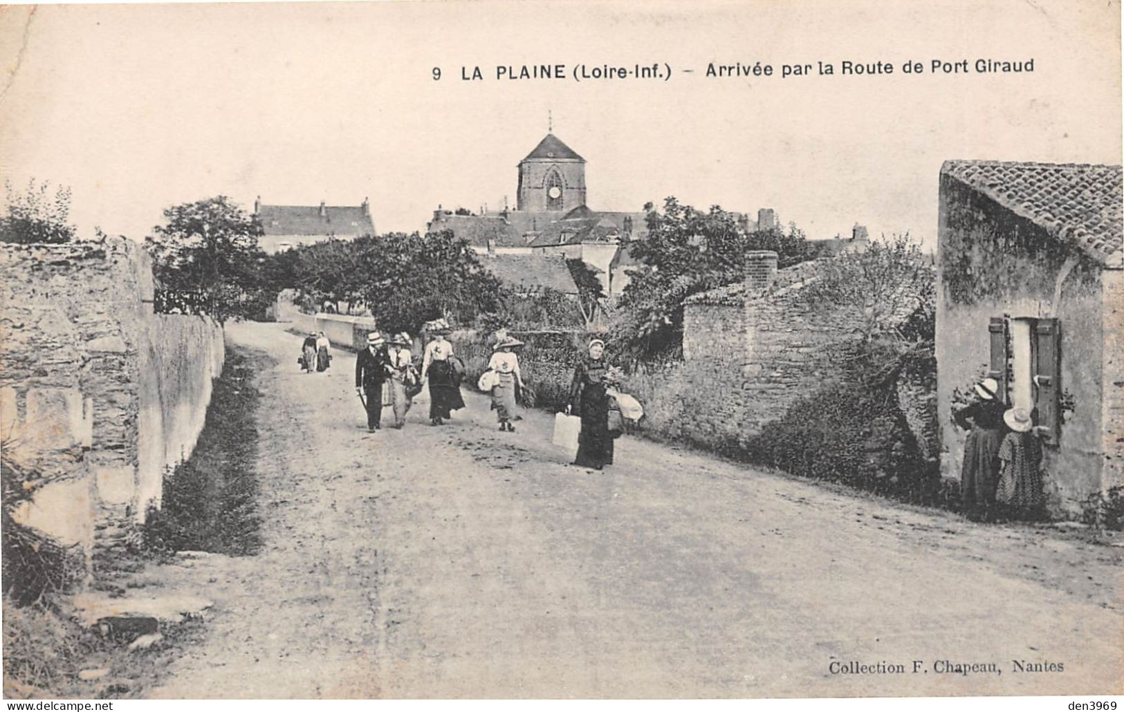 La PLAINE-sur-Mer (Loire-Atlantique) - Arrivée Par La Route De Port Giraud - Ecrit 1915 (2 Scans) - La-Plaine-sur-Mer