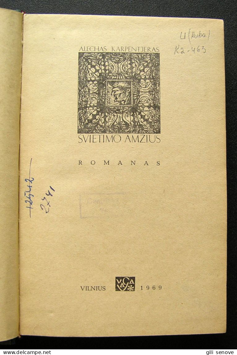 Lithuanian Book / Švietimo Amžius 1969 - Novelas