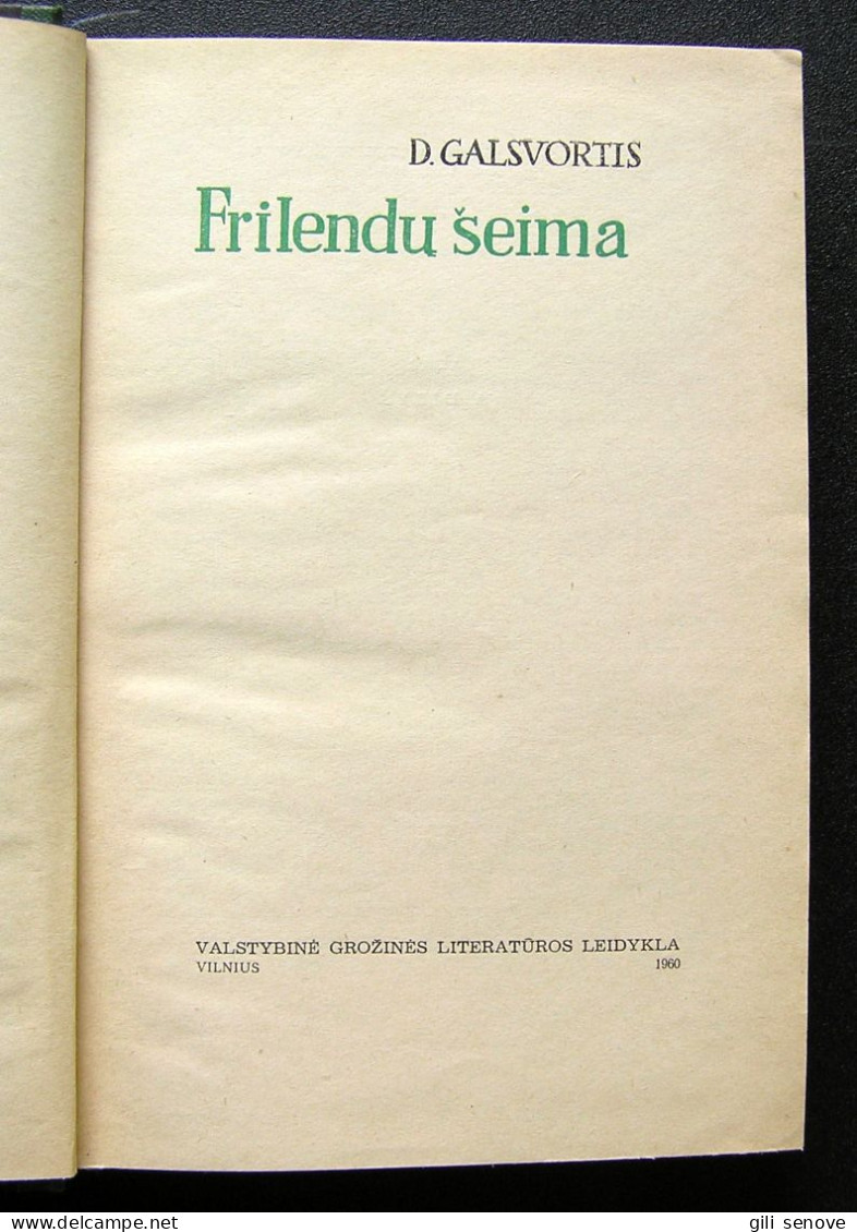 Lithuanian Book / Frilendų šeima 1960 - Novelas