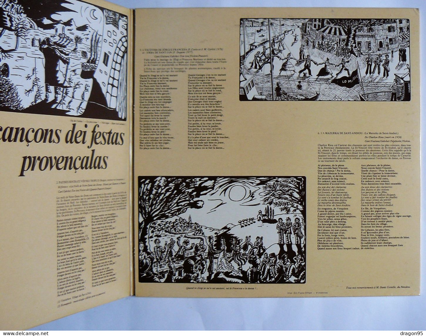 LP MONT JOIA : Cancions Dei Festas Provencales - Le Chant Du Monde LDX 74688 - France - 1978 - Musiche Del Mondo
