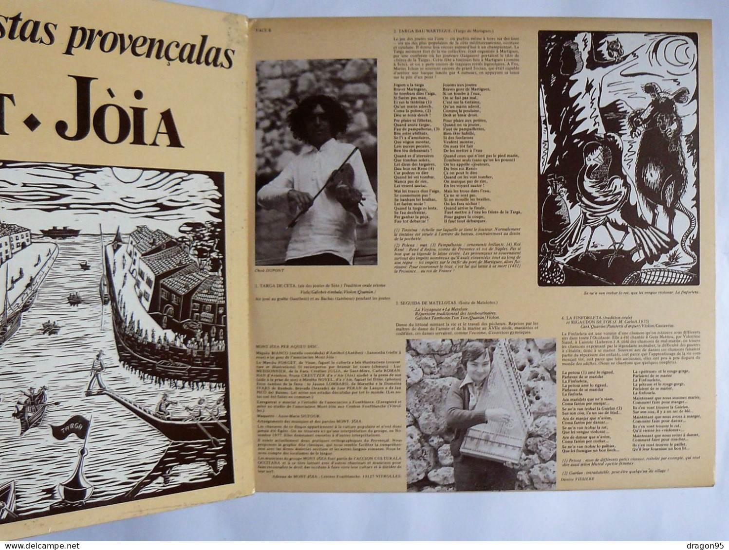 LP MONT JOIA : Cancions Dei Festas Provencales - Le Chant Du Monde LDX 74688 - France - 1978 - Musiques Du Monde