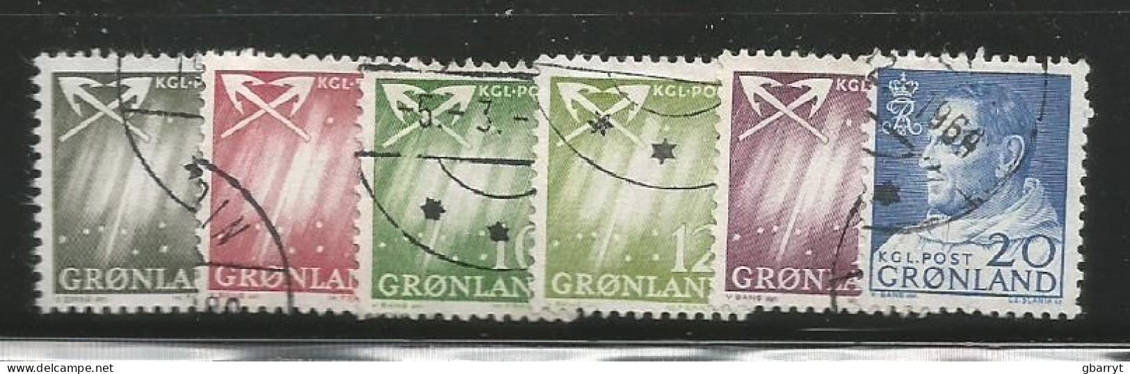 Greenland Scott # 48 - 65 Used VF.complete.......................................w64 - Oblitérés
