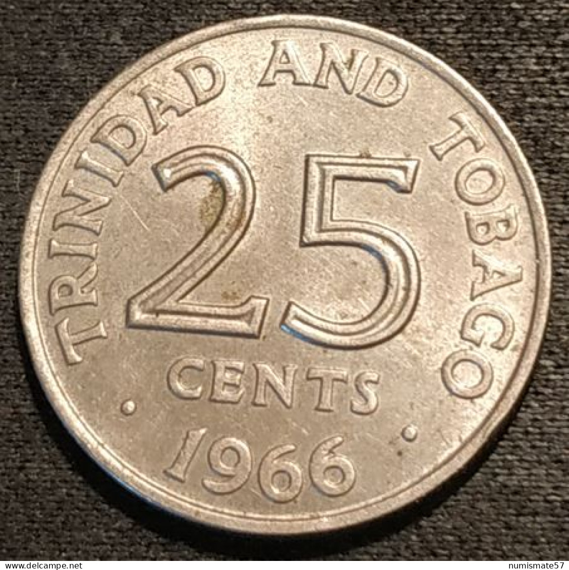 TRINIDAD AND TOBAGO - 25 CENTS 1966 - KM 4 - Trinité & Tobago