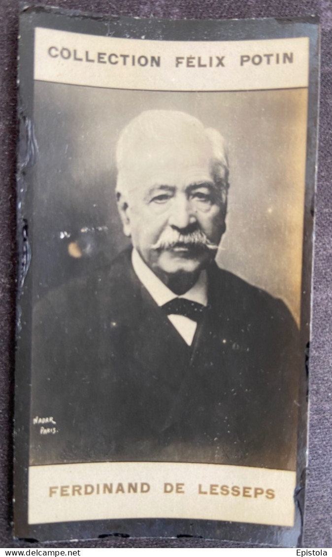 ► Ferdinand De Lesseps Né à Versailles † La Chesnaye Guilly (Indre) - Canal De Panama  -  Photo Felix POTIN 1900 - Félix Potin