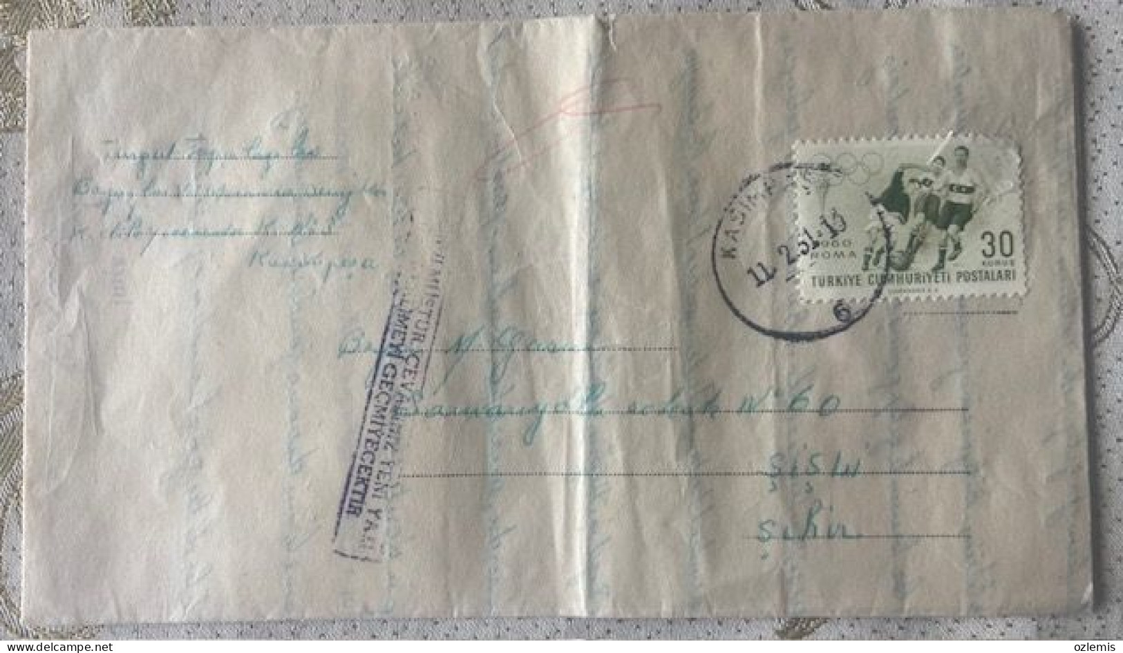 TURKEY,TURKEI,TURQUIE , ISTANBUL,TO ISTANBUL .1961,SOLIDER MAIL,  COVER - Briefe U. Dokumente