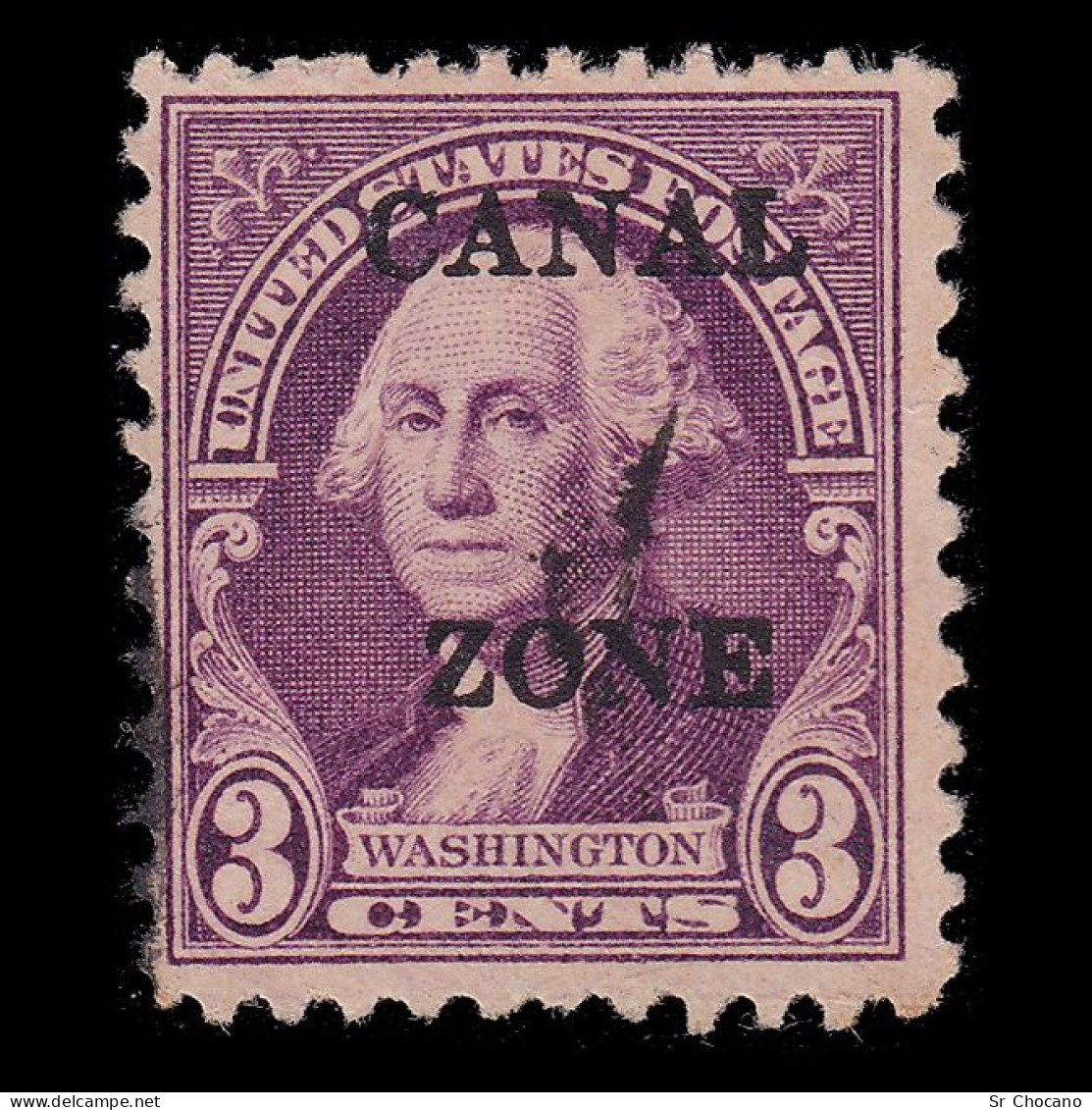 CANAL ZONE.1927-31.3c.SCOTT 102.USED.Perf. 11X10 ½ - Canal Zone