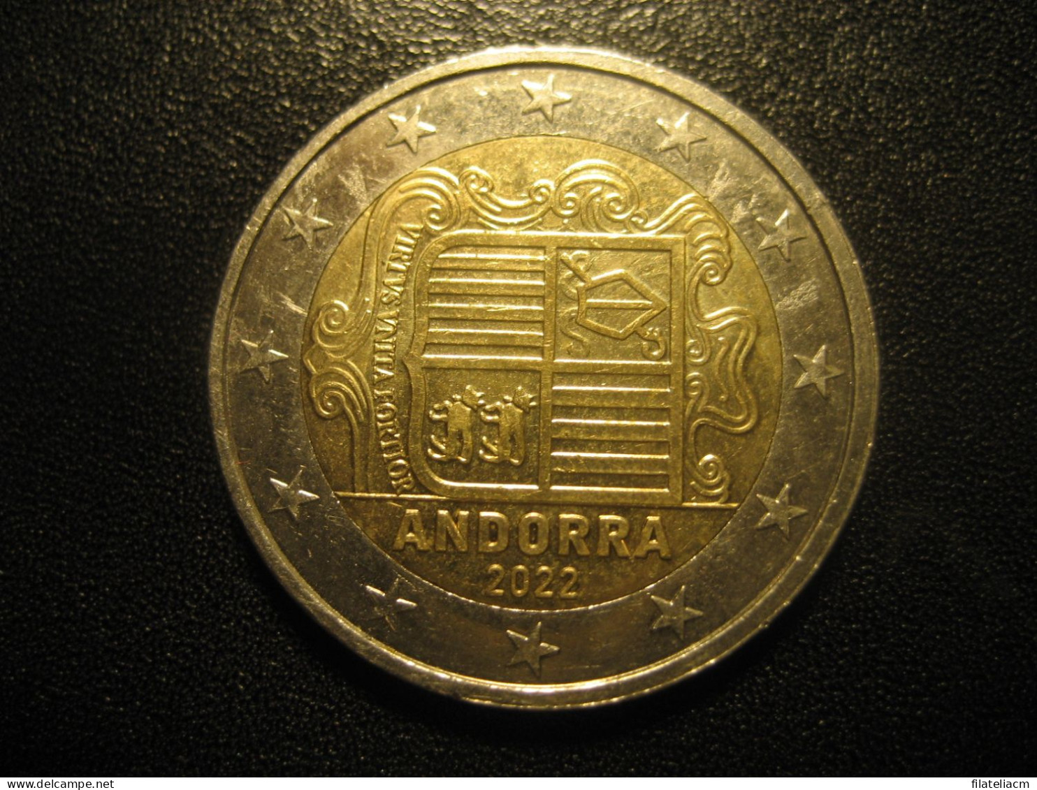 2 EUR 2022 Coat Of Arms ANDORRA Andorre Spain France Area Normal Condition Euro Coin - Andorra