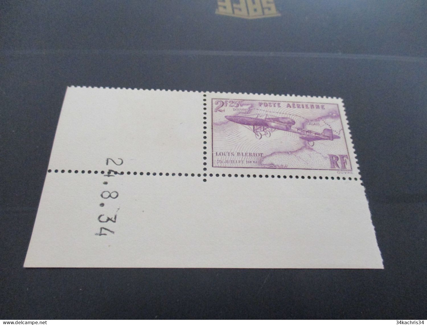 G1 France TP PA N°7 Sans  Charnière Bord De Feuille Coin Daté - 1927-1959 Postfris