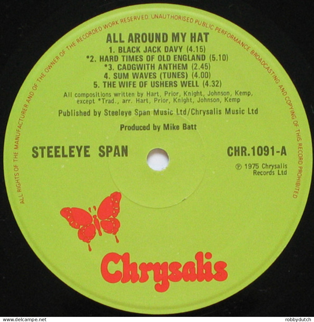 * LP *  STEELEYE SPAN - ALL AROUND MY HAT (England 1975 EX-) - Country En Folk