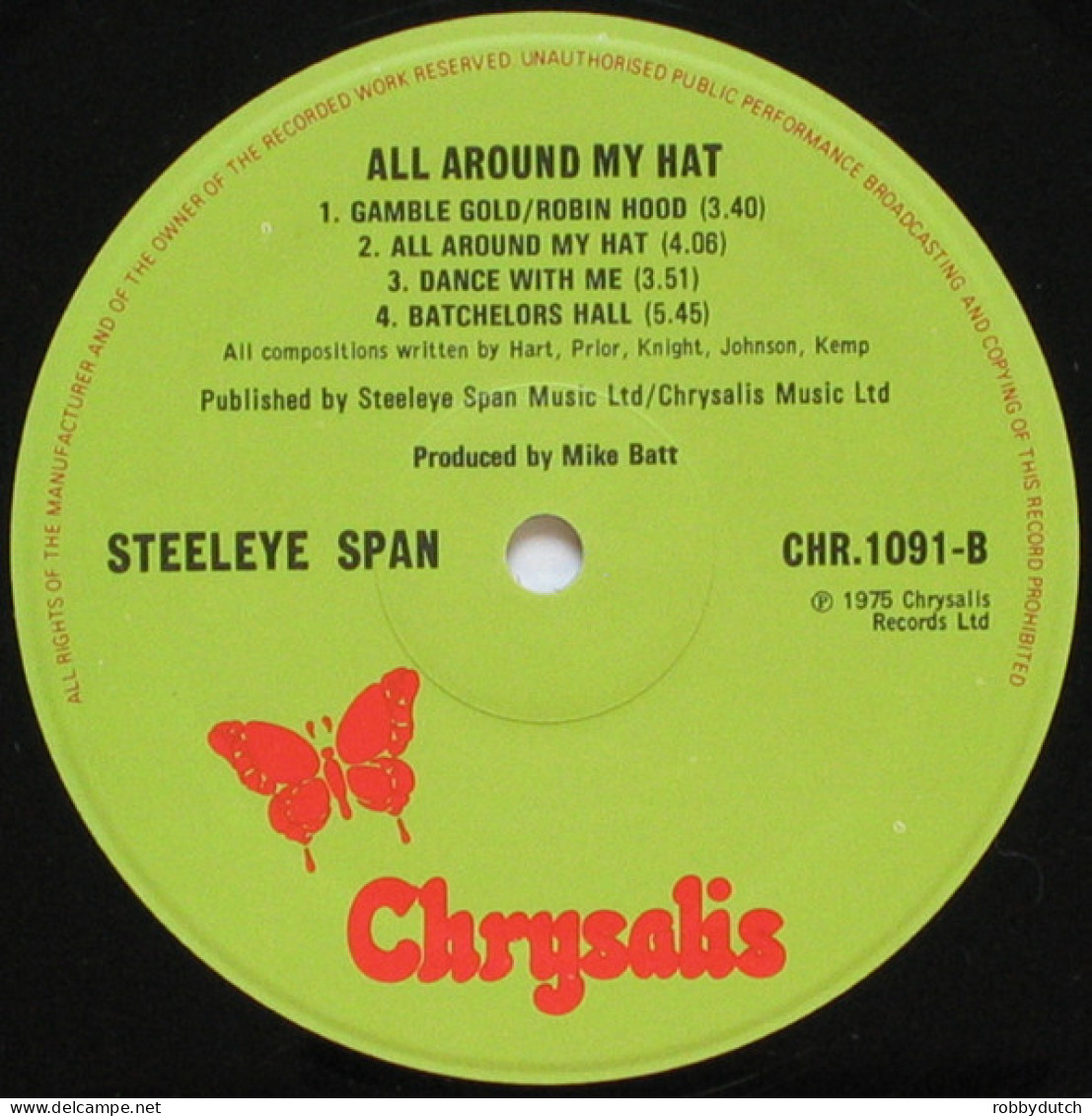 * LP *  STEELEYE SPAN - ALL AROUND MY HAT (England 1975 EX-) - Country Et Folk