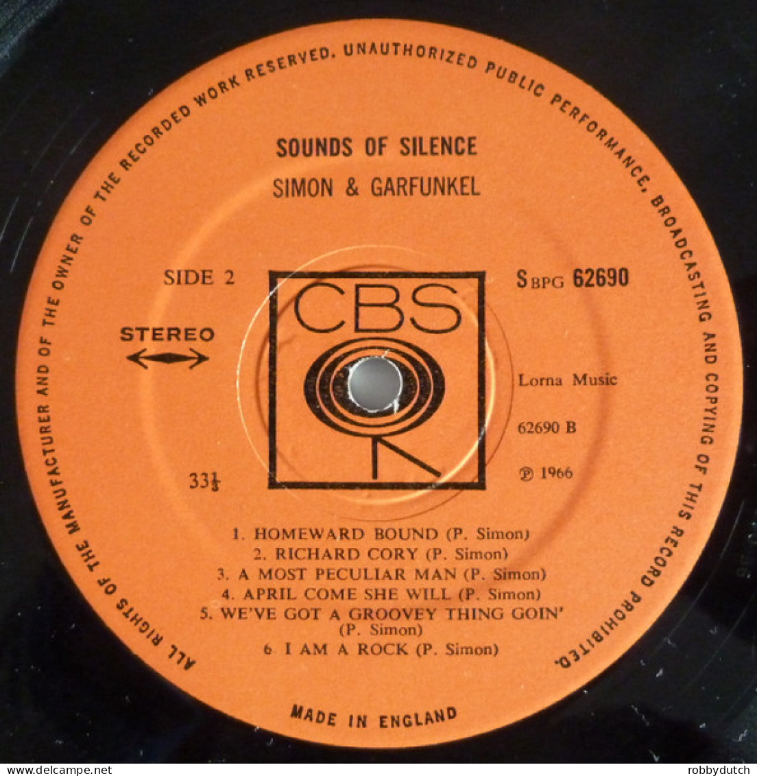 * LP *  SIMON & GARFUNKEL - SOUNDS OF SILENCE (England 1966 EX!!) - Country Et Folk